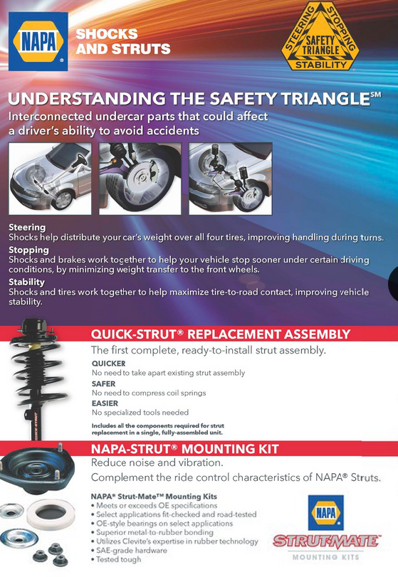 The Napa Safety Triangle - Shocks and Struts