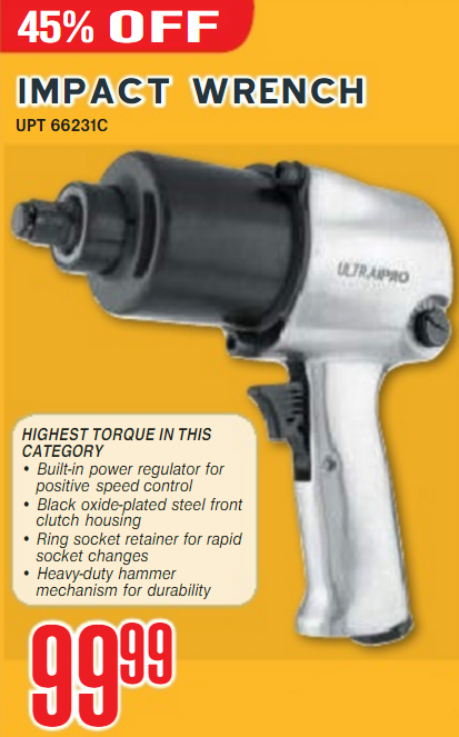 Impact Wrench 45 Percent Off