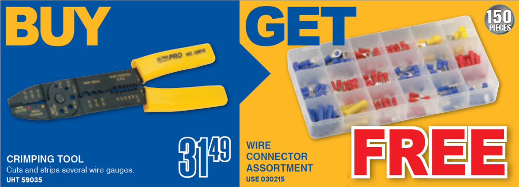 Buy One Get One - Crimping Tool - Wire Connector Assortment