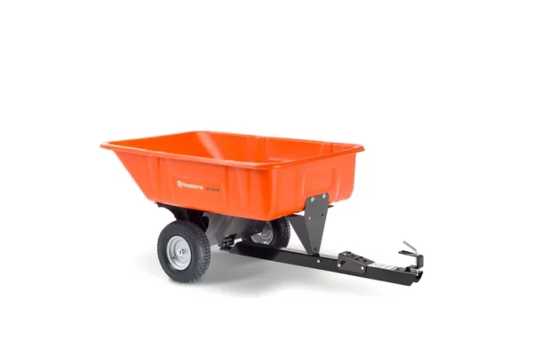 Huqvarna 10 Cu Ft Poly Swivel Dump Cart Orange