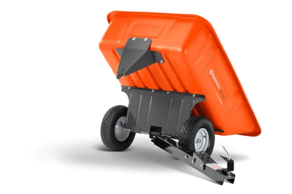 Huqvarna 10 Cu Ft Poly Swivel Dump Cart Orange Swivel