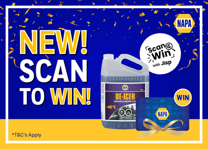 Scan to Win with Redwater NAPA